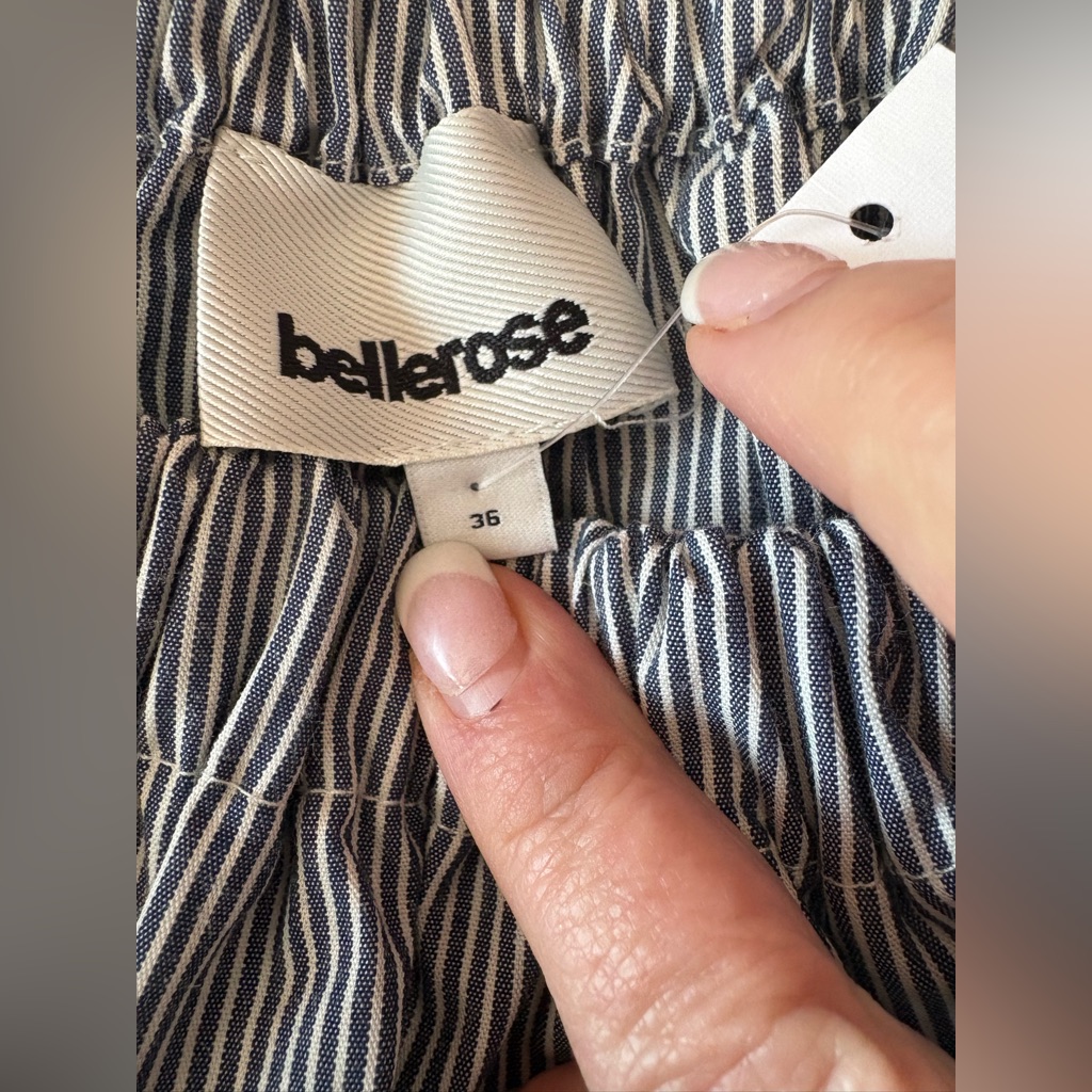 Bellerose Taissa Blouse In Black / White Stripe Size 36 Brand New With Tags! — image 2 of 8